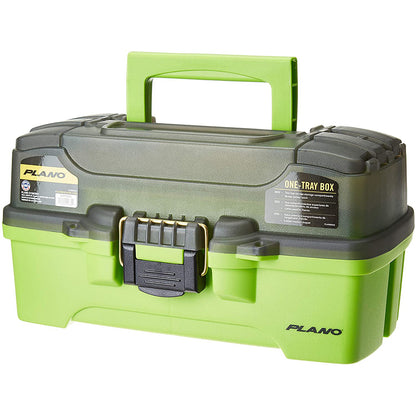Plano 1-Tray Tackle Box w/Dual Top Access - Smoke  Bright Green [PLAMT6211]