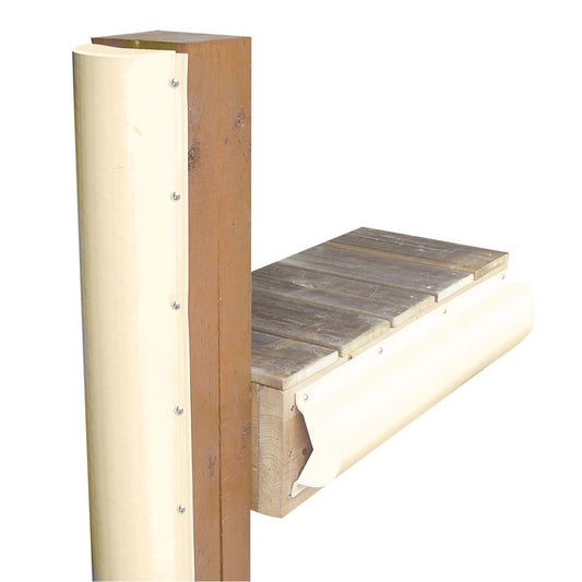 Dock Edge Piling Bumper - One End Capped - 6 - Beige [DE1020SF]